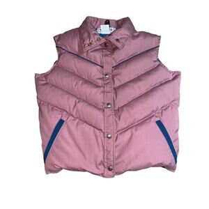 Vintage 70’s Woolrich Pink Puffer Down Vest